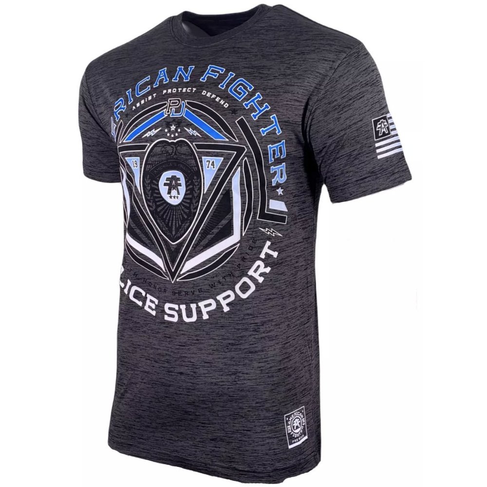 AMERICAN FIGHTER Men's T-Shirt S/S STATE LINE TEE - Picture 12 of 12